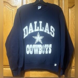 Vintage 90’s Russell Athletic Navy Blue Dallas Cowboys Crewneck Sweatshirt M